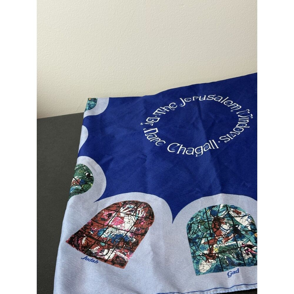 Marc Chagall The Jerusalem Windows Scarf - SEND OFFER! -Note some discoloration